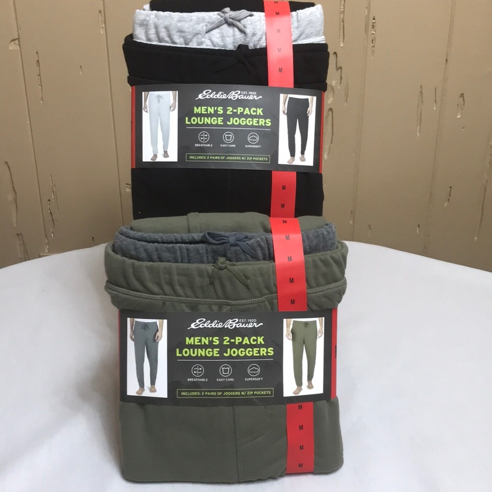 Two Sets of Eddie Bauer Lounge Joggers